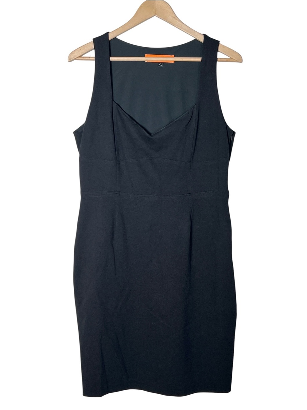 Cynthia Steffe Classic Black Sleeveless Sheath Dress size XL B84